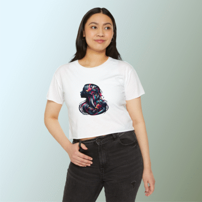 Retro girl Design Crop top