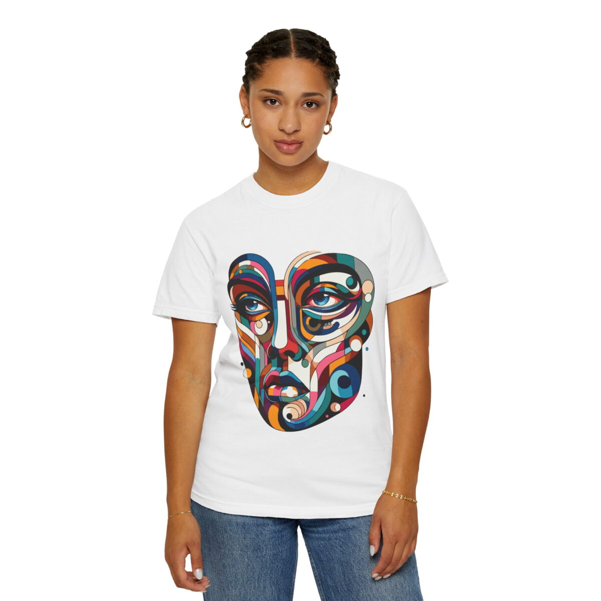 Face Abstract Printed Tshirt - Image 4