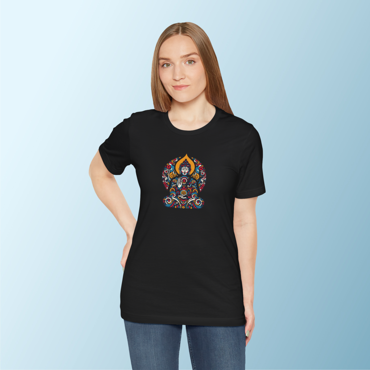 Budha symbol of Peace Printed Tshirt