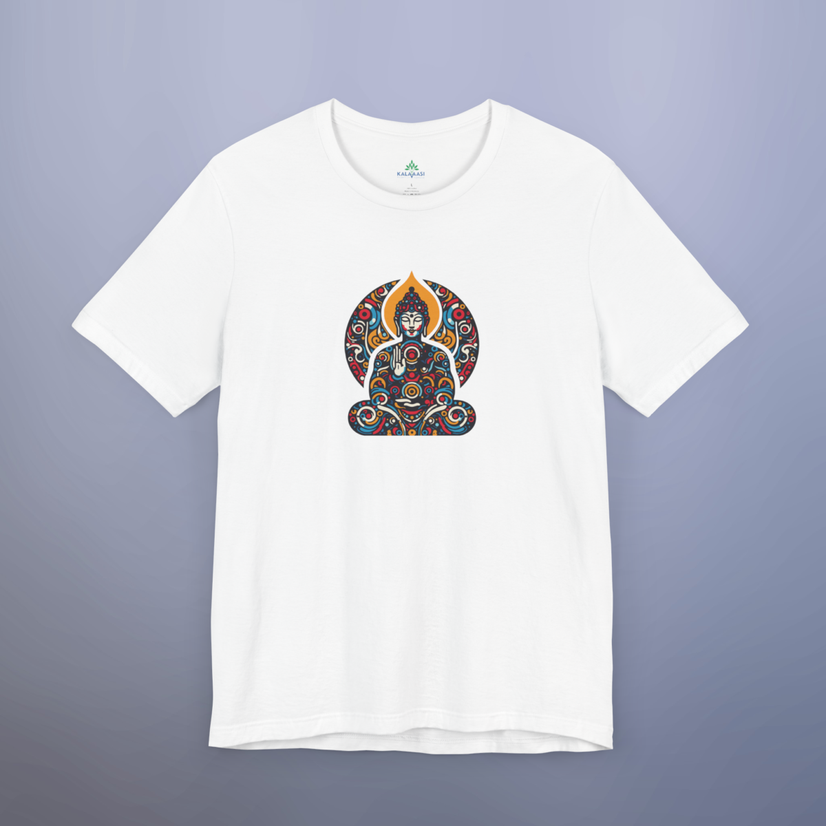 Budha symbol of Peace Printed Tshirt - Image 3