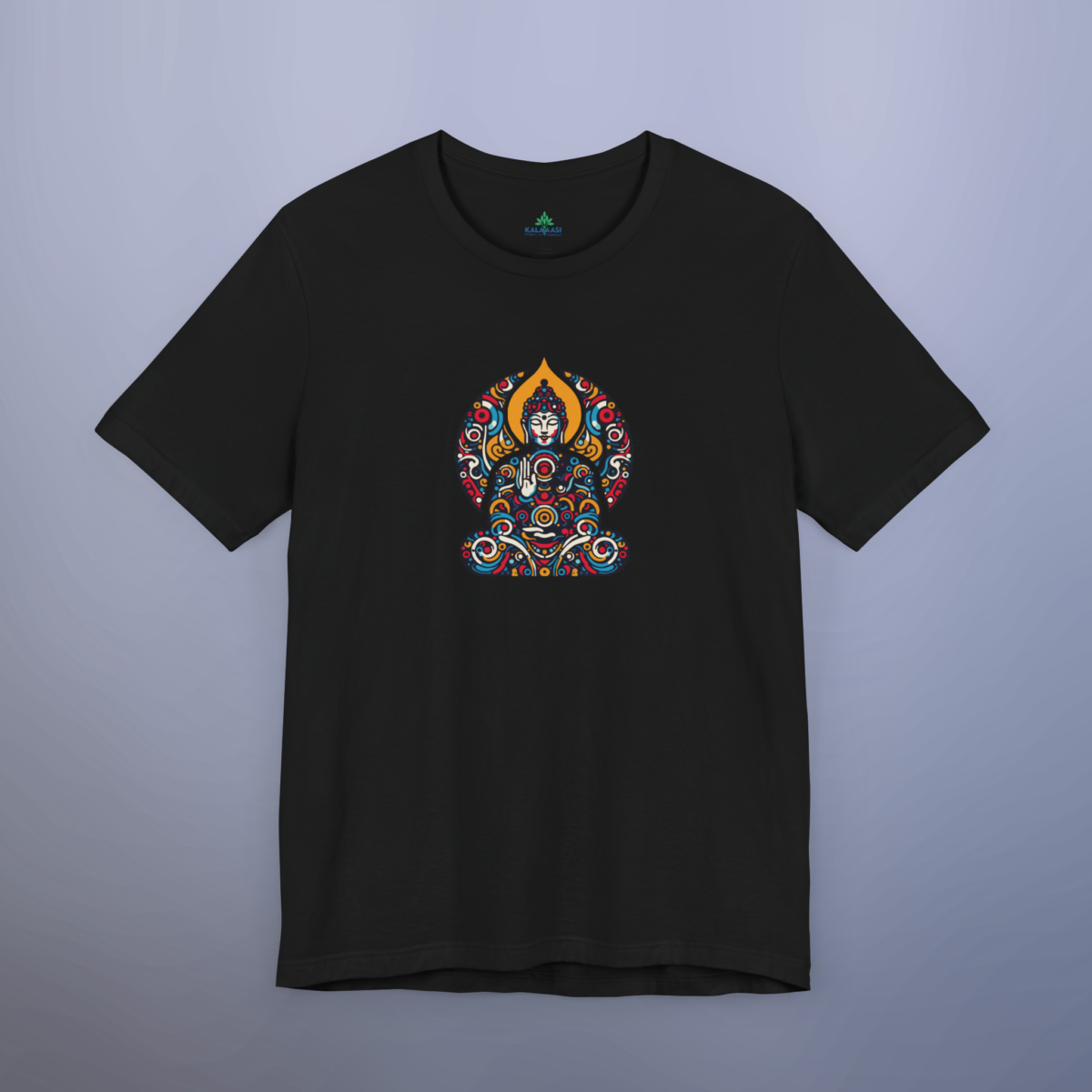 Budha symbol of Peace Printed Tshirt - Image 2