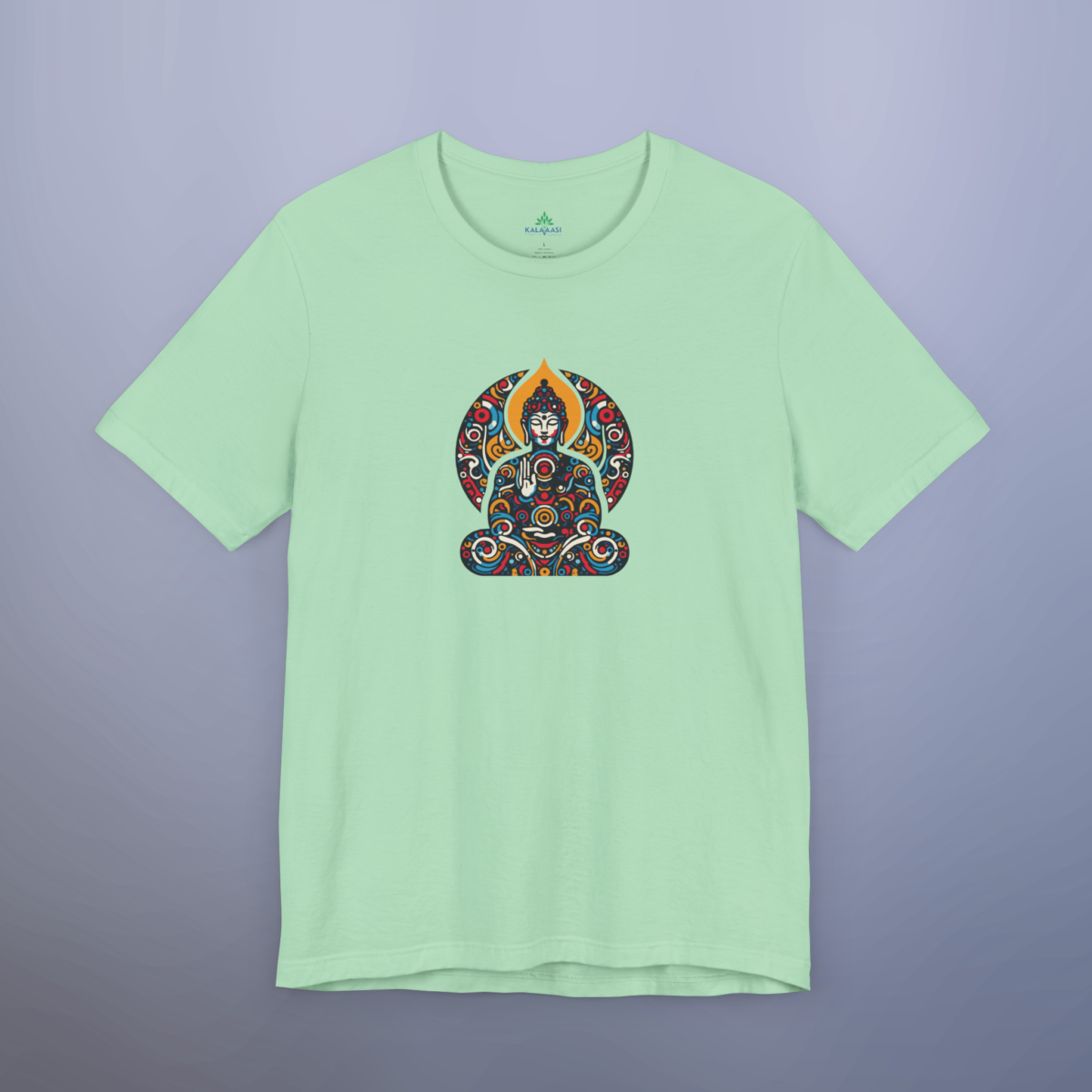 Budha symbol of Peace Printed Tshirt - Image 5