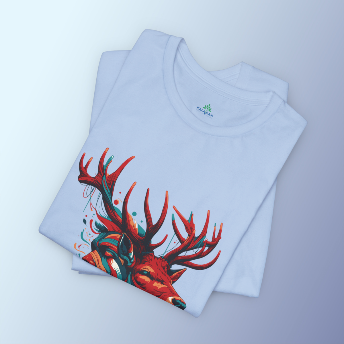 Deer n Human Design Printed Tshirt - Image 3