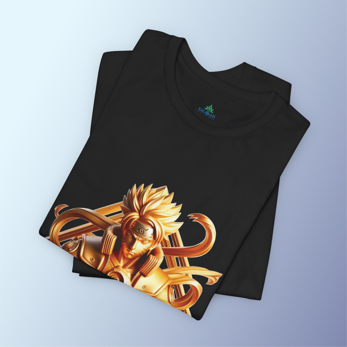 Naruto Gold 3D Warrior Printed Tshirt - Image 2