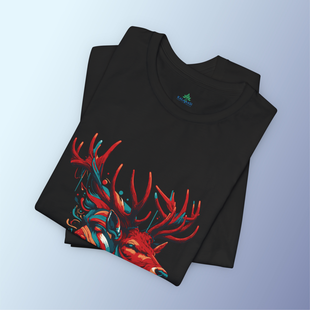 Deer n Human Design Printed Tshirt - Image 2