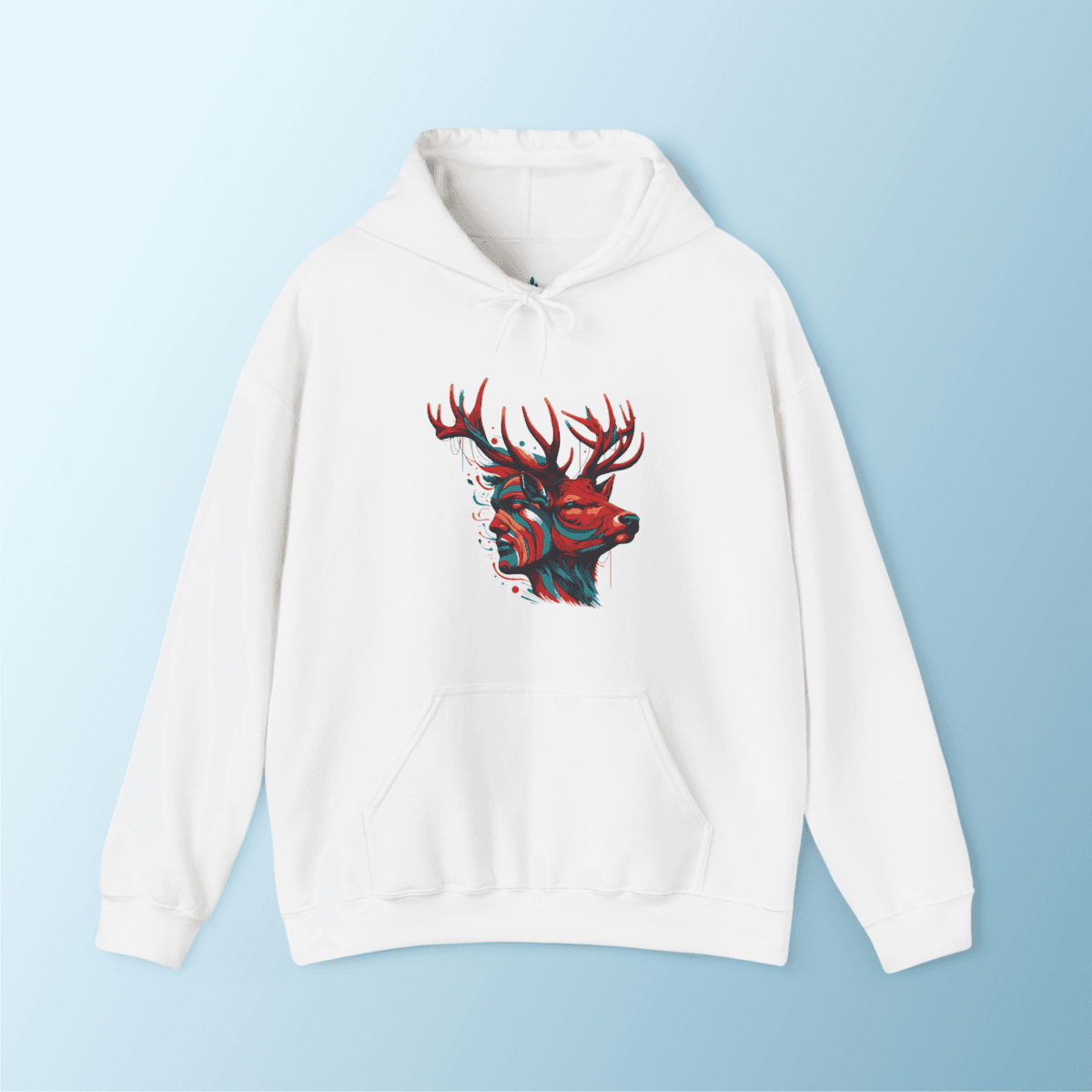 Deer Human Over-sized Hoodies - Image 6