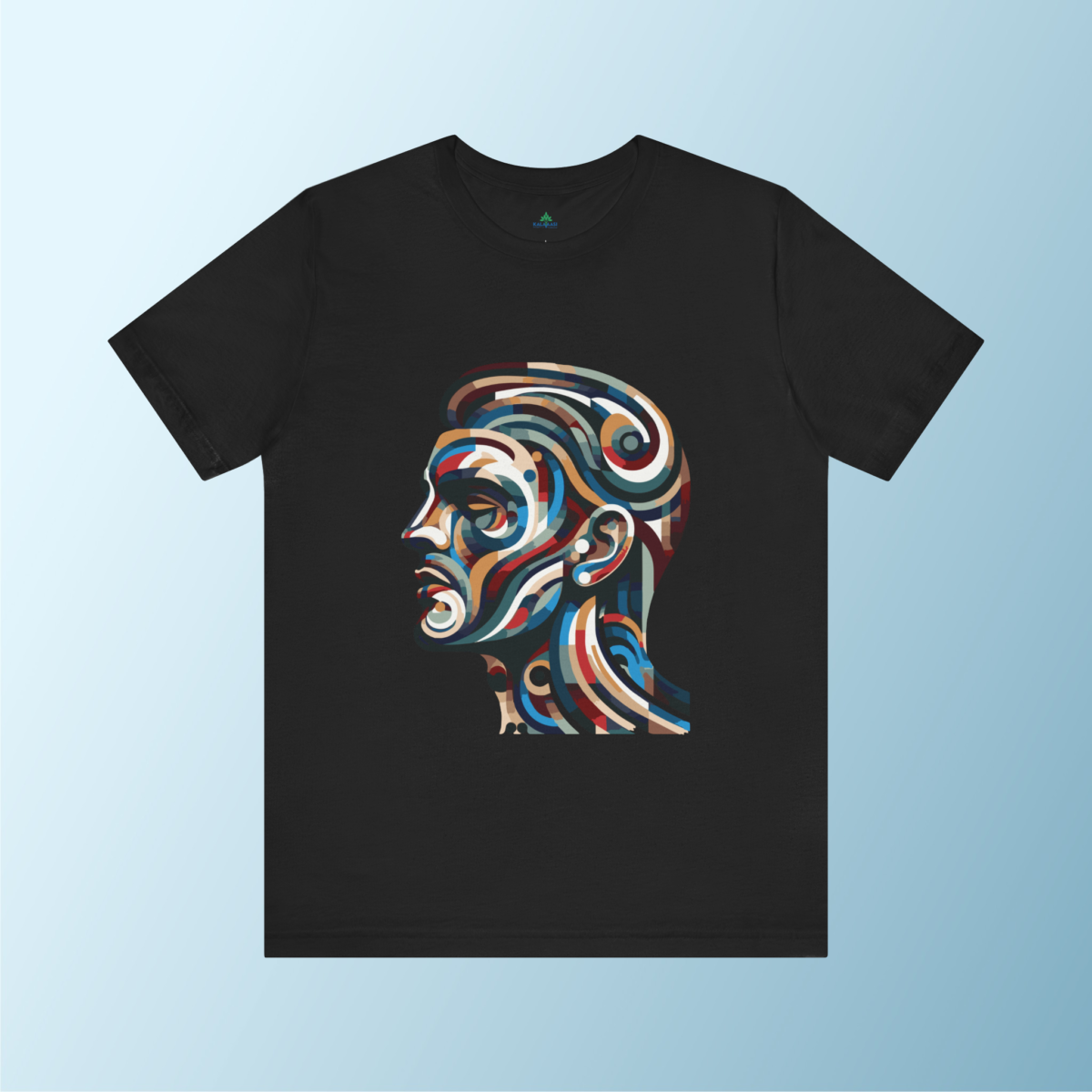 Boy Face Mask Abstract Men's Printed t-shirt - Image 4