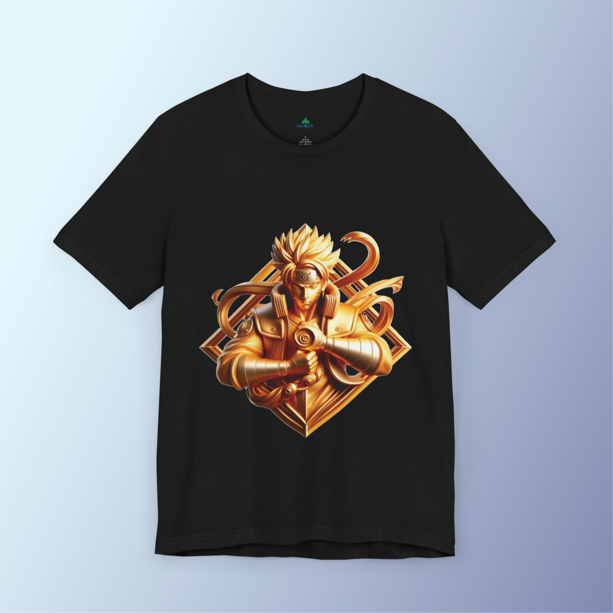 Naruto Gold 3D Warrior Printed Tshirt - Image 3