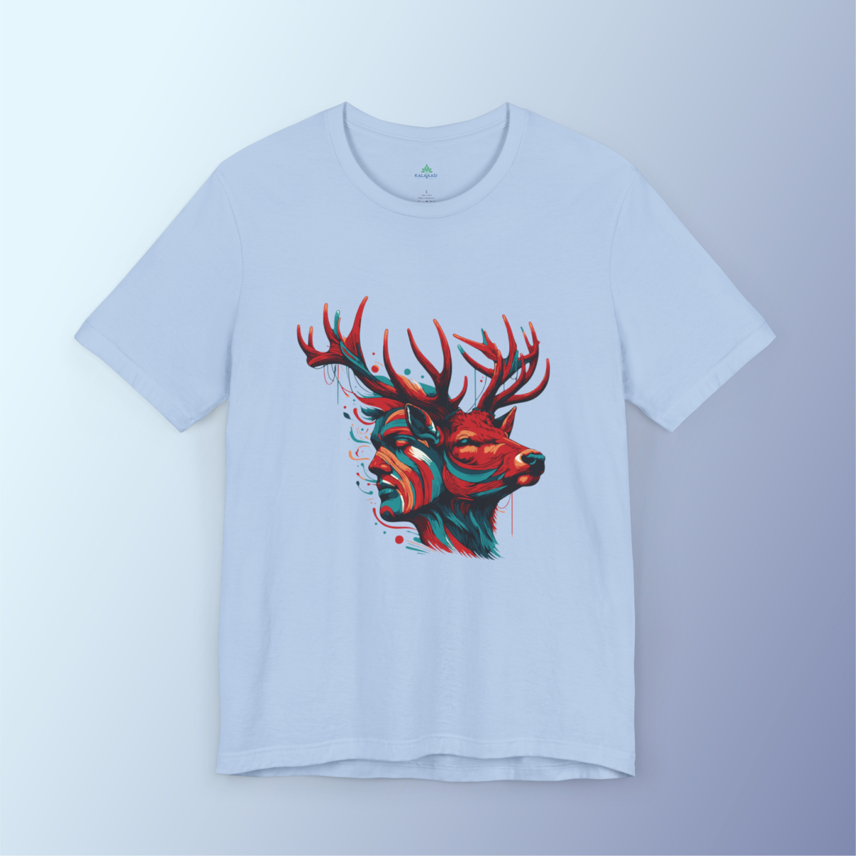 Deer n Human Design Printed Tshirt - Image 6