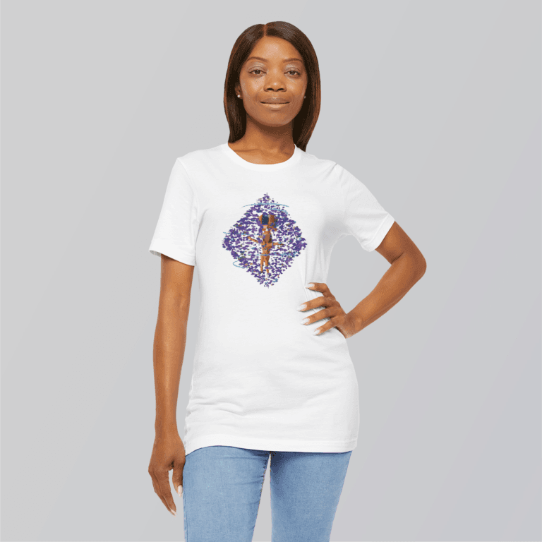 Gamit Lady round design Printed Tshirt