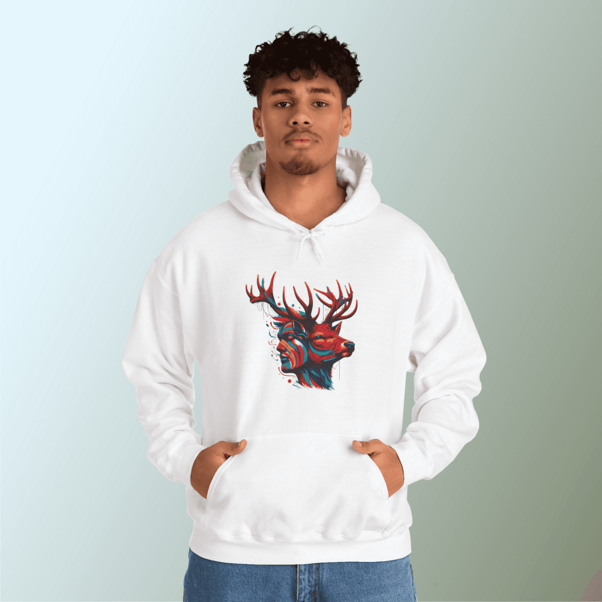 Deer Human Over-sized Hoodies