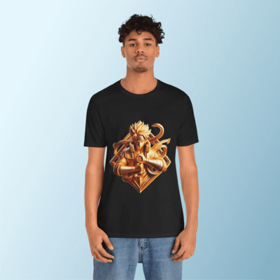 Naruto Gold 3D Warrior Printed Tshirt