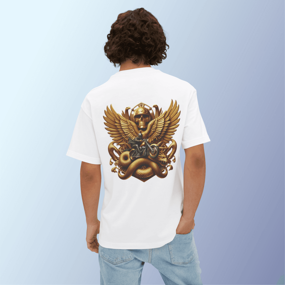 Goldy Biker Oversized Tshirt - Image 2