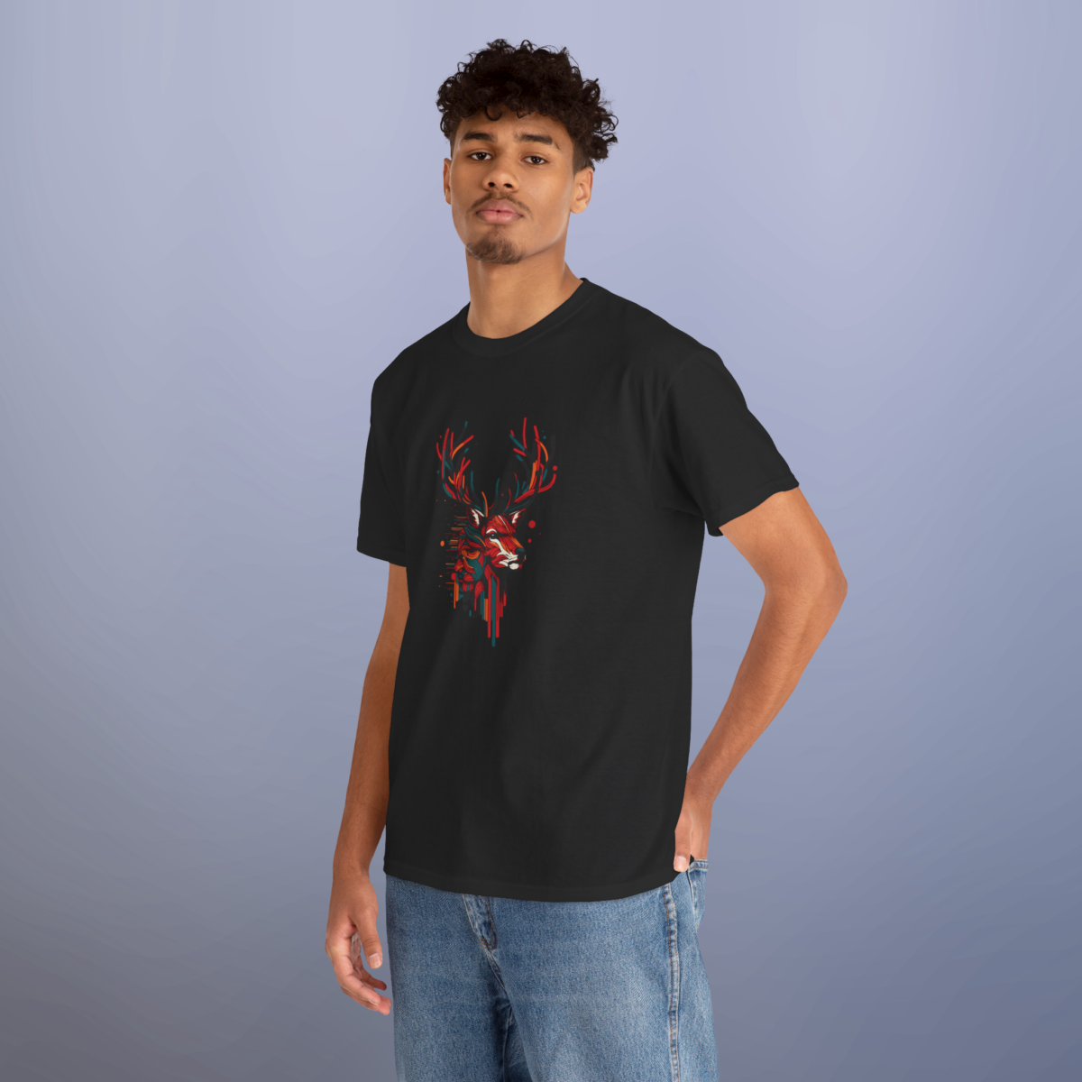 Deer n human Era Printed Tshirt