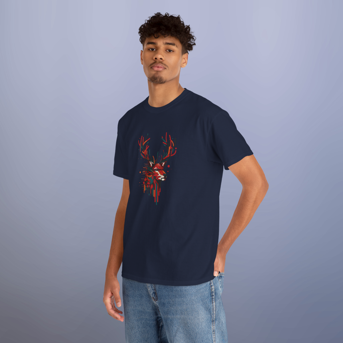 Deer n human Era Printed Tshirt - Image 8