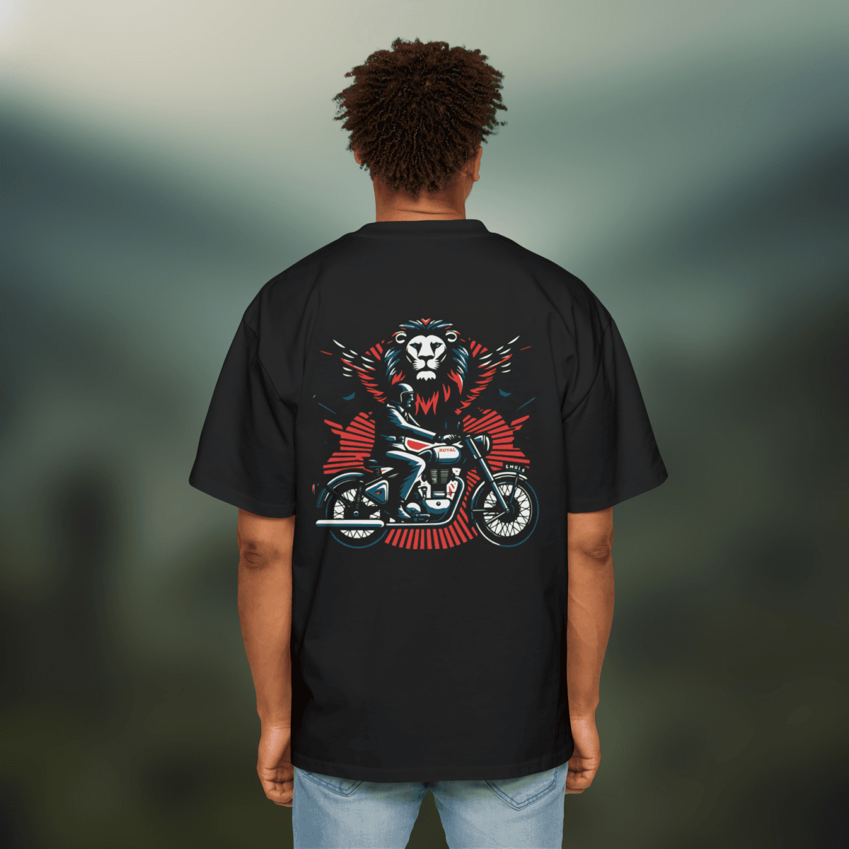 Roaring Bullet Gun Over sized T shirt