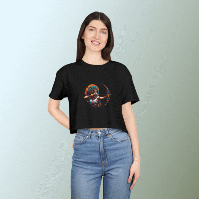 Kawai Fighter girl Crop Tshirt