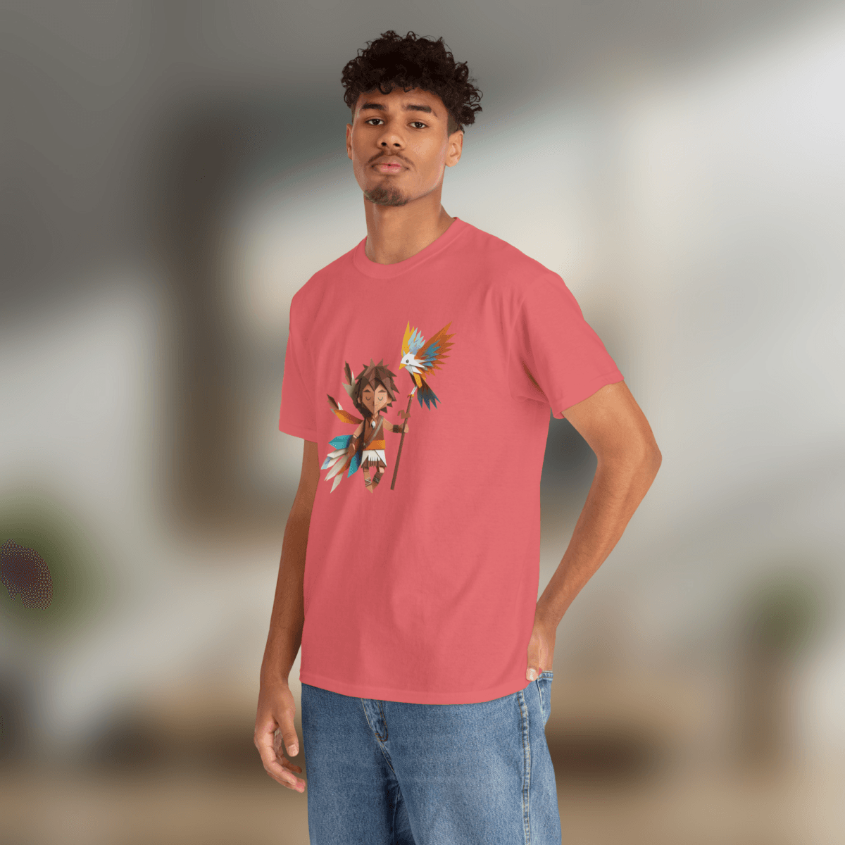 Nature Bird Protector Printed tshirt