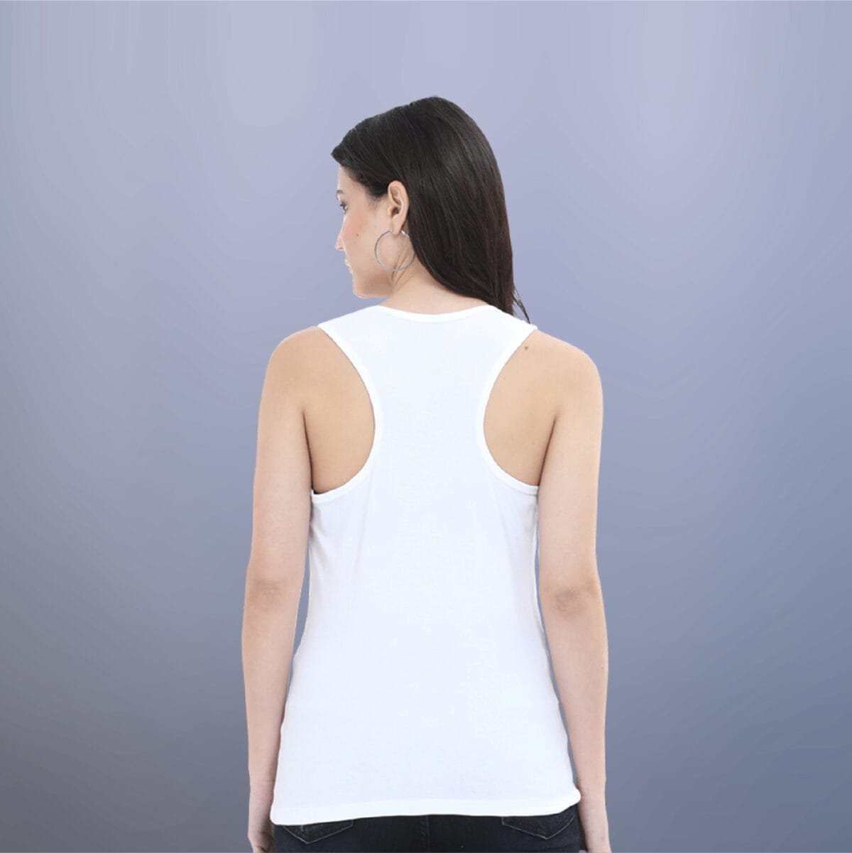 Floating hair Women's Sleeveless Cotton Tank Top - Image 9
