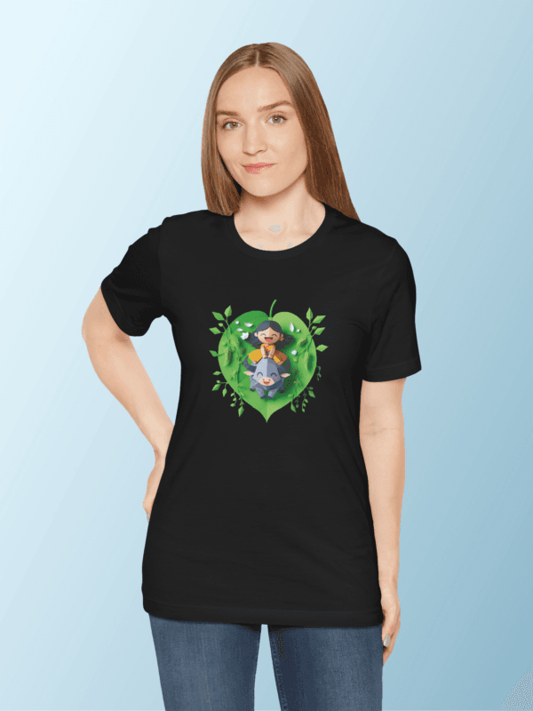 Girl Bull riding Printed Tshirt