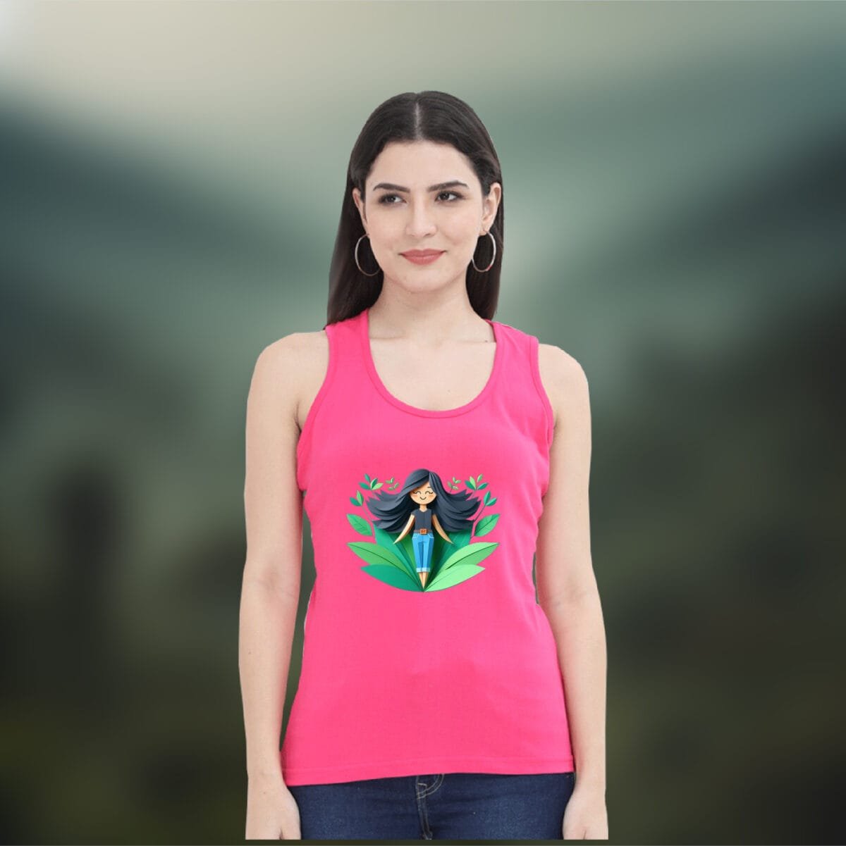 Nature Peace Women's Sleeveless Cotton Tank Top - Image 3