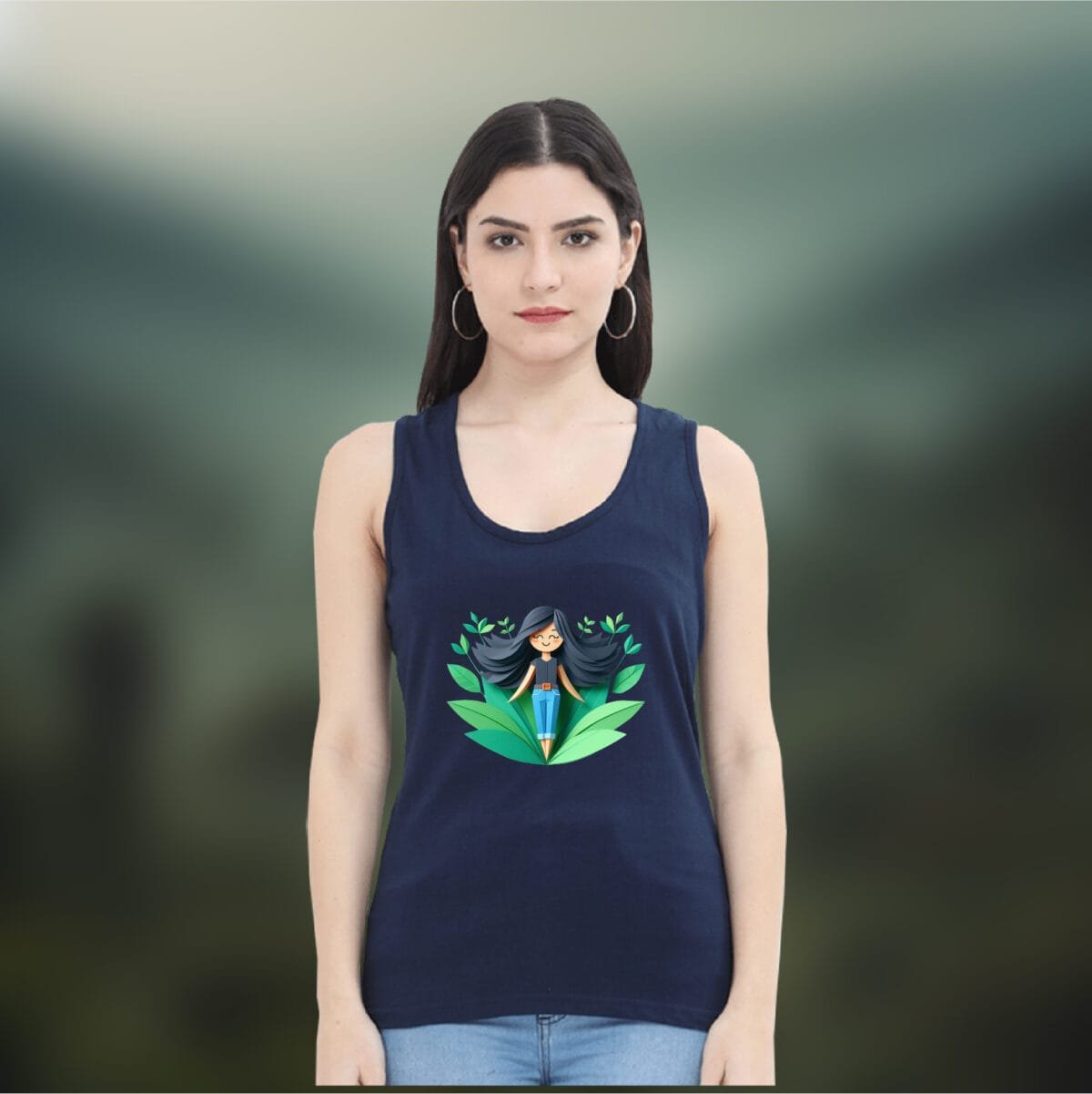 Nature Peace Women's Sleeveless Cotton Tank Top