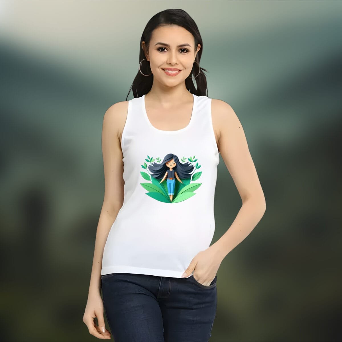 Nature Peace Women's Sleeveless Cotton Tank Top - Image 7
