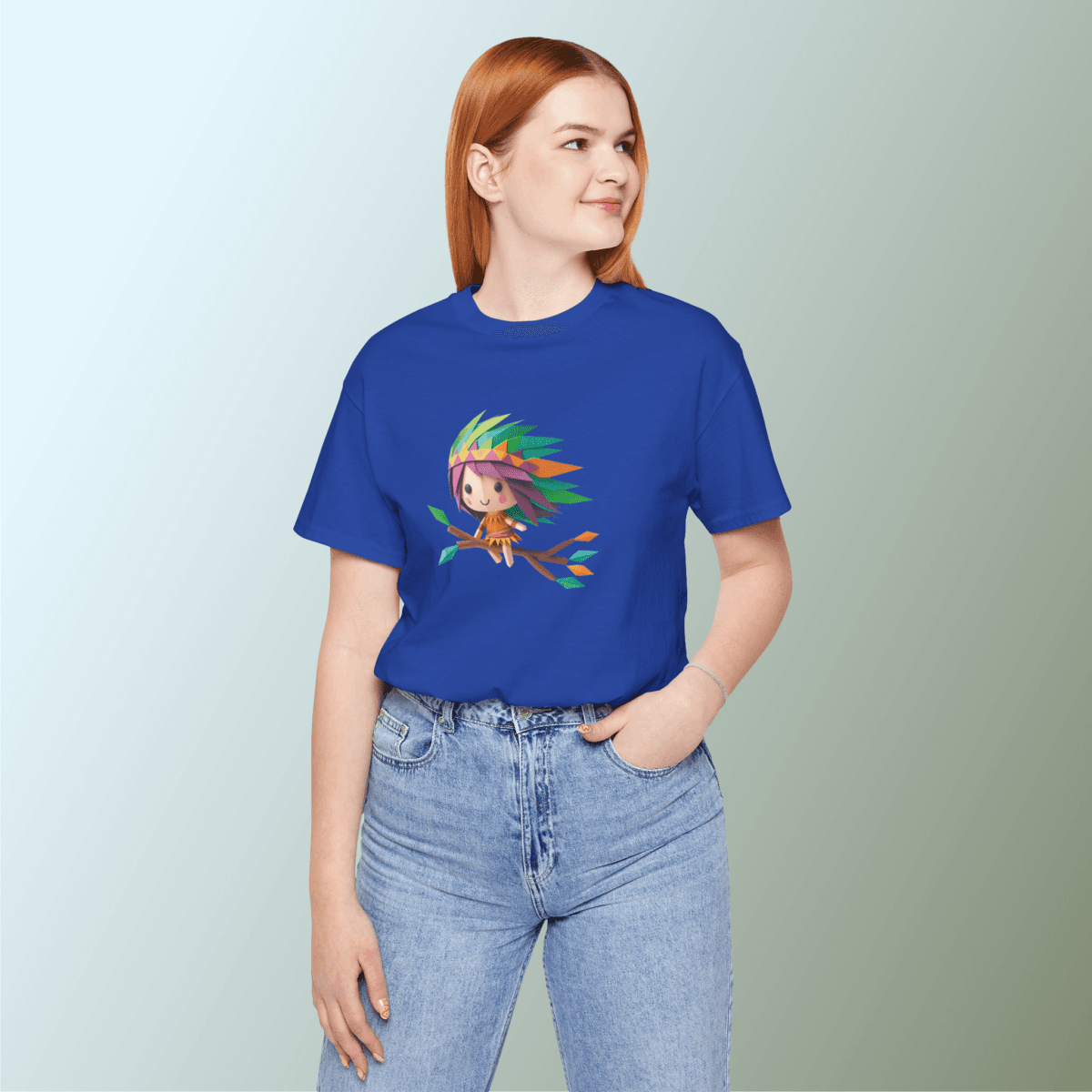 Nature Riding Girl Printed Tshirt - Image 2
