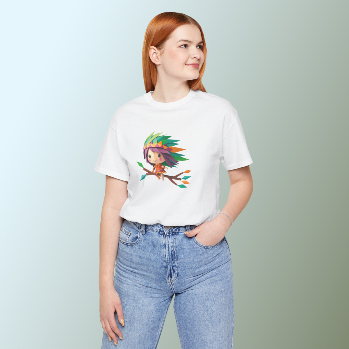 Nature Riding Girl Printed Tshirt - Image 7