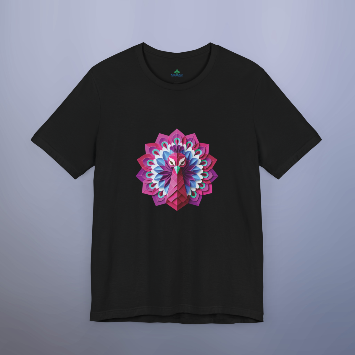 Pink Peacock Printed Tshirt - Image 3