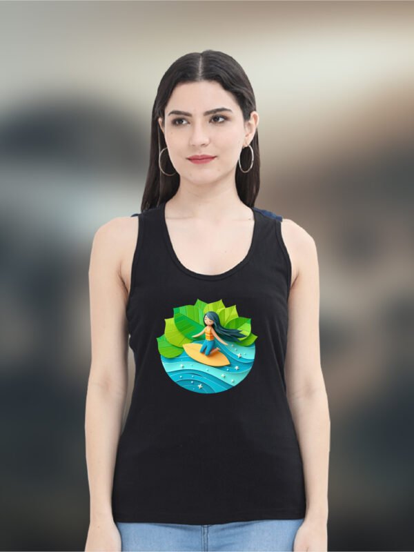 Sea Nature Women's Sleeveless Cotton Tank Top