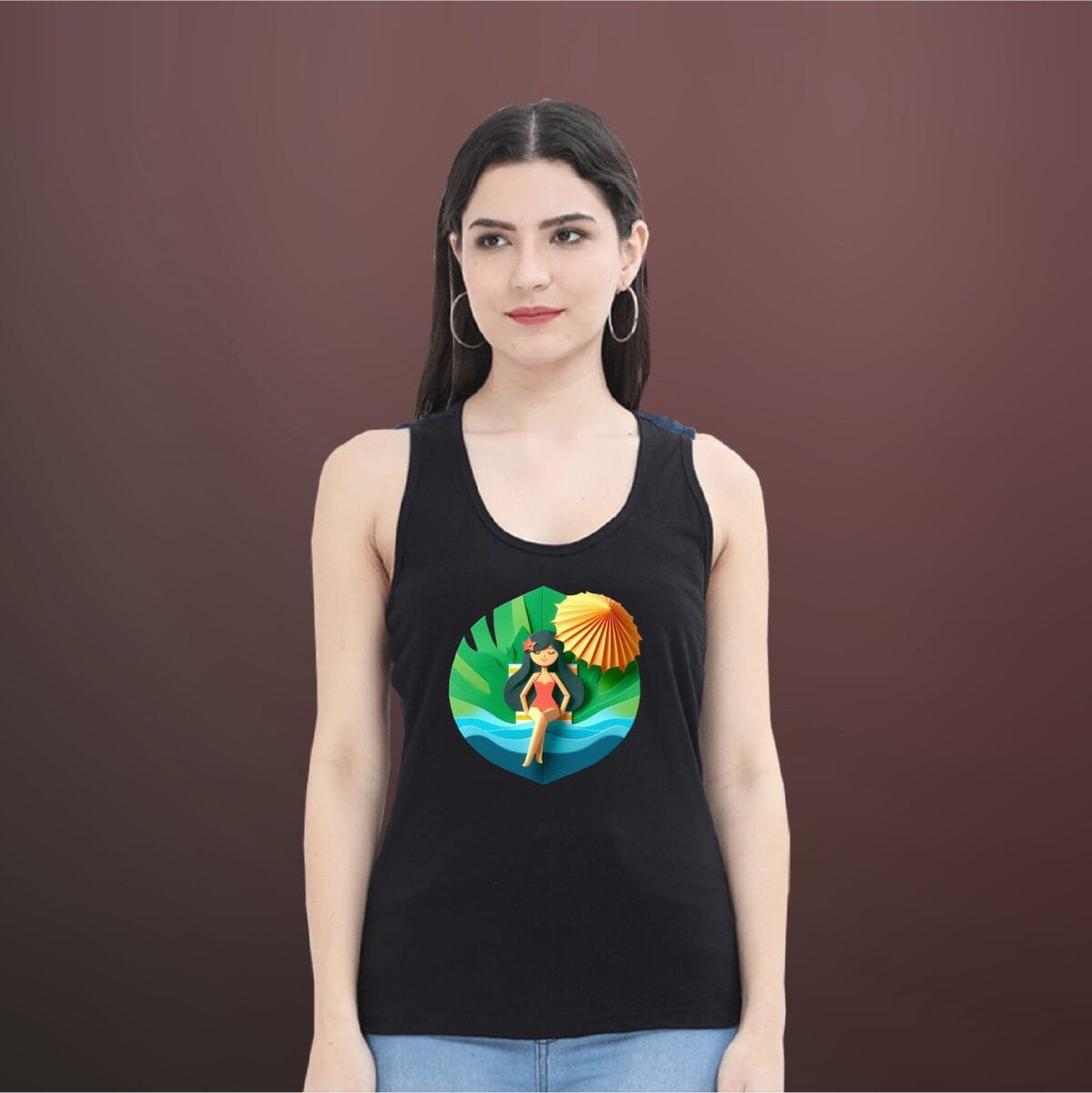 Tropical Thread Women's Sleeveless Cotton Tank Top