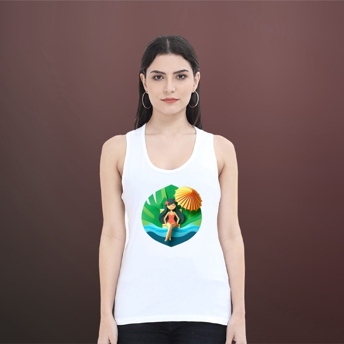 Tropical Thread Women's Sleeveless Cotton Tank Top - Image 6