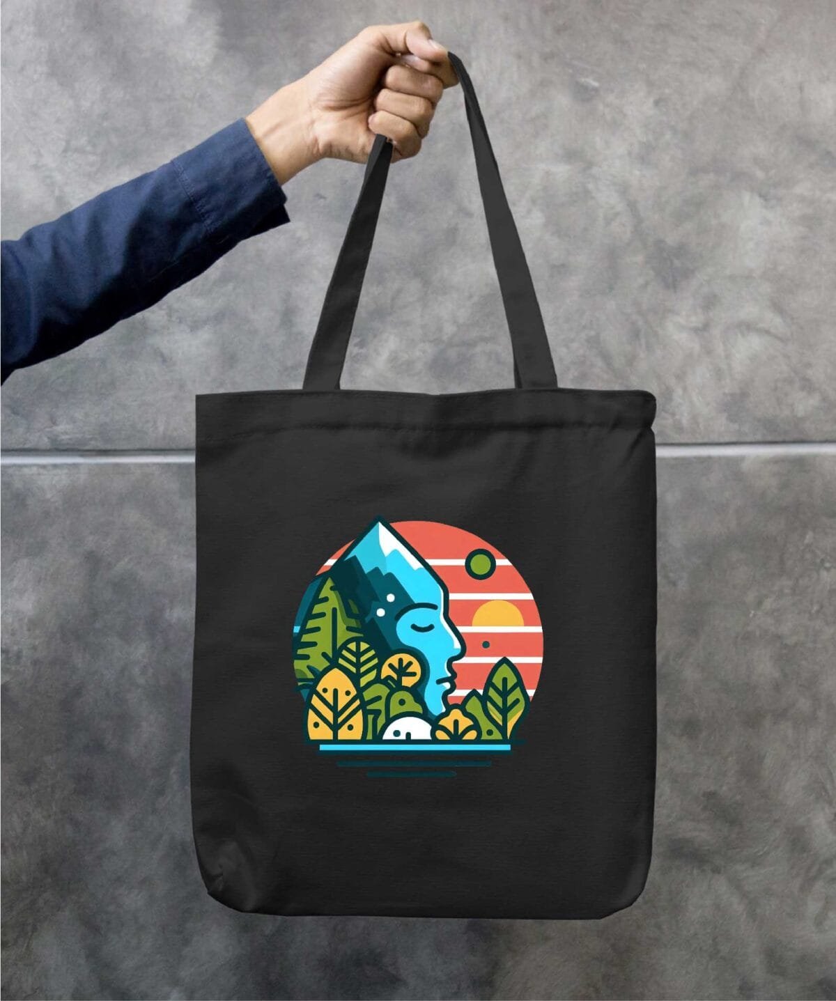 Mountain Soul Eco-Friendly Cotton Canvas Tote Bag – Stylish & Durable - Image 2