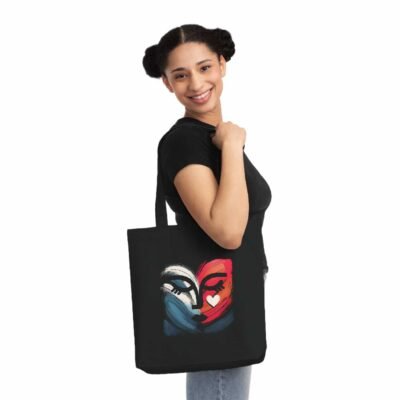 Face Love Eco-Friendly Cotton Canvas Tote Bag – Stylish & Durable