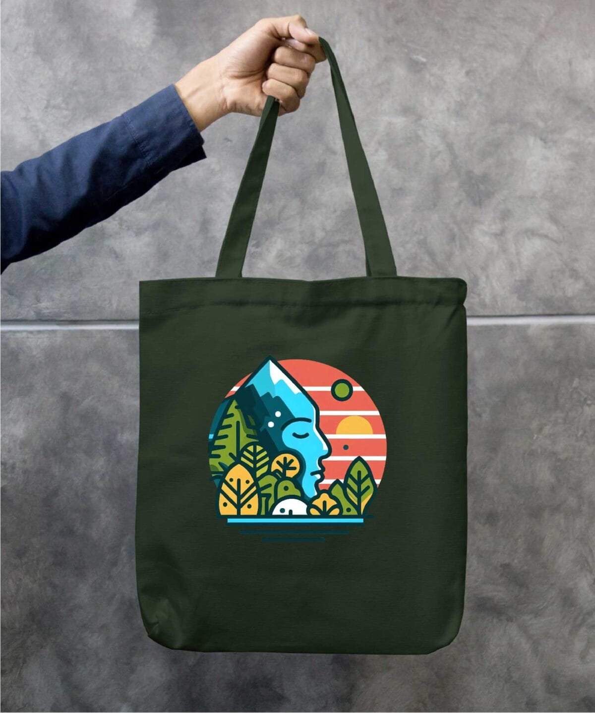 Mountain Soul Eco-Friendly Cotton Canvas Tote Bag – Stylish & Durable - Image 3