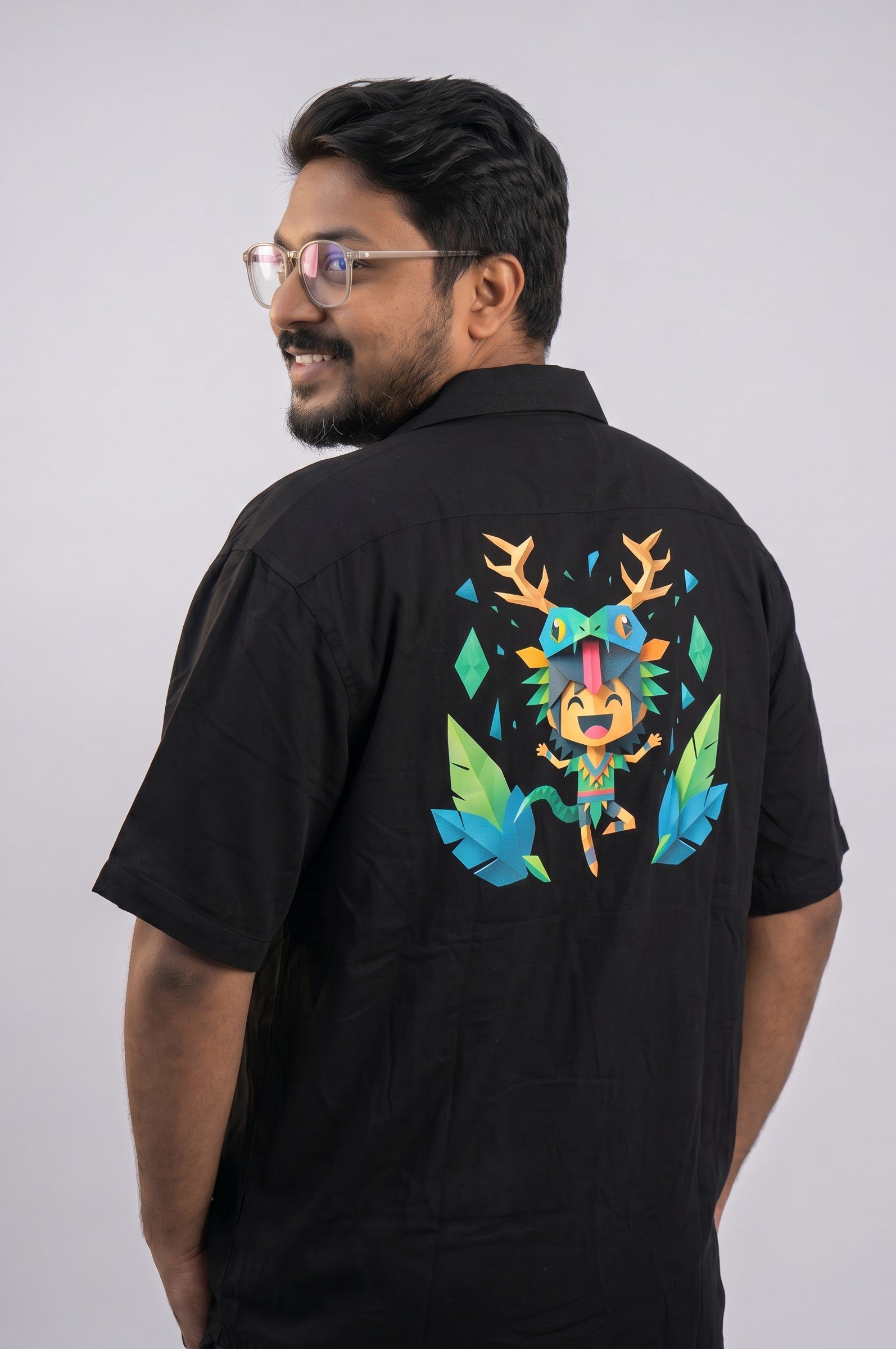 Home Jungle Boy Oversized Cotton Shirt
