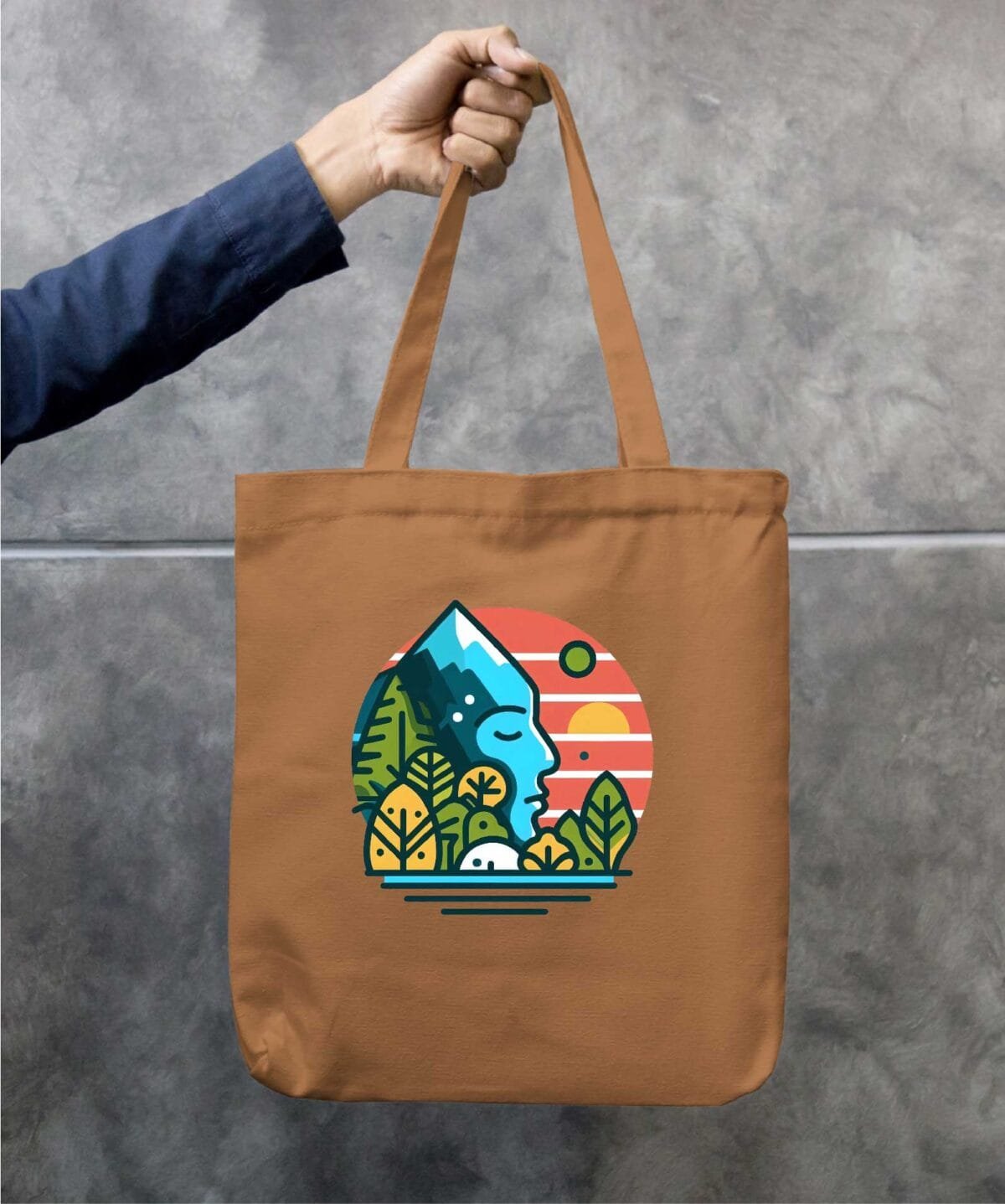 Mountain Soul Eco-Friendly Cotton Canvas Tote Bag – Stylish & Durable - Image 4