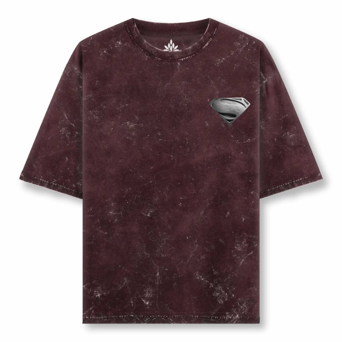 Superman Acid Wash Oversized T-Shirt – 240 GSM | 100% Super Combed Cotton - Image 2