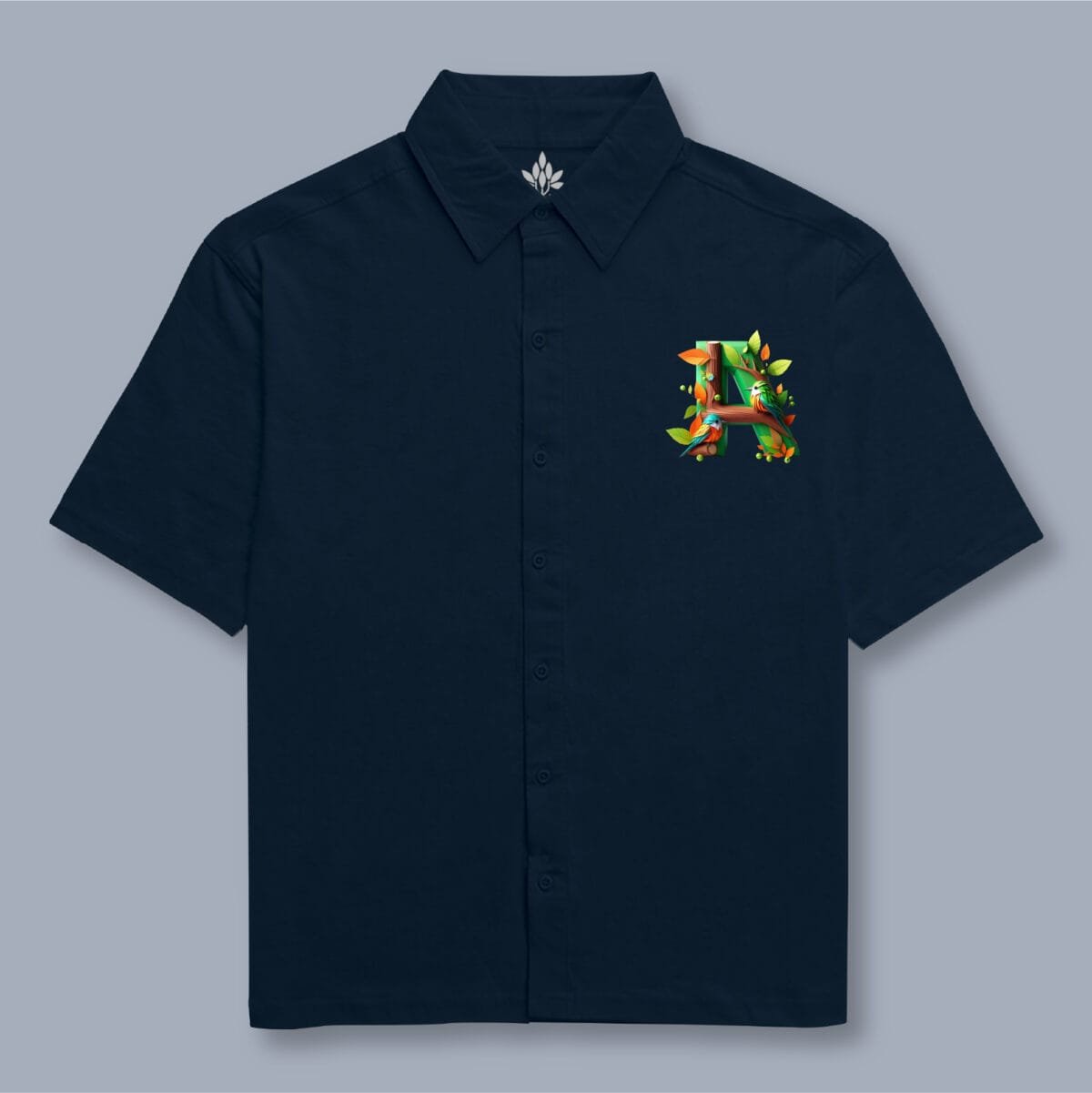 Alphabet A Oversized Cotton Shirt – 240 GSM - Image 6
