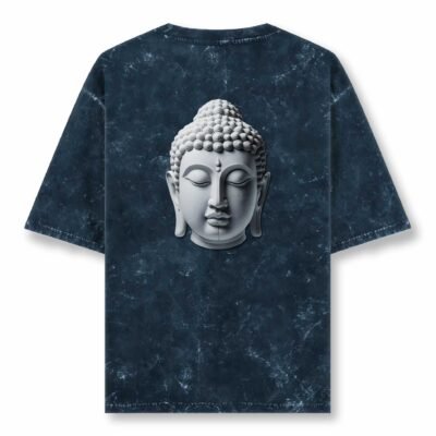 Buddh bawAcid Wash Oversized T-Shirt – 240 GSM | 100% Super Combed Cotton