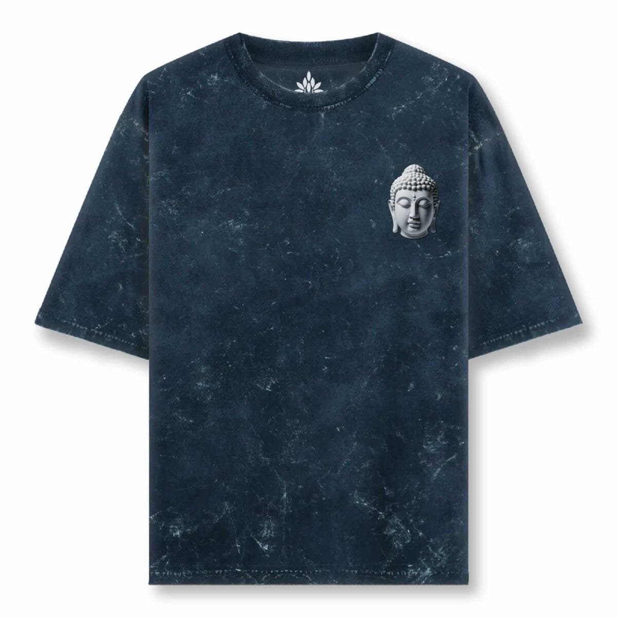 Buddh aAcid Wash Oversized T-Shirt – 240 GSM | 100% Super Combed Cotton - Image 2