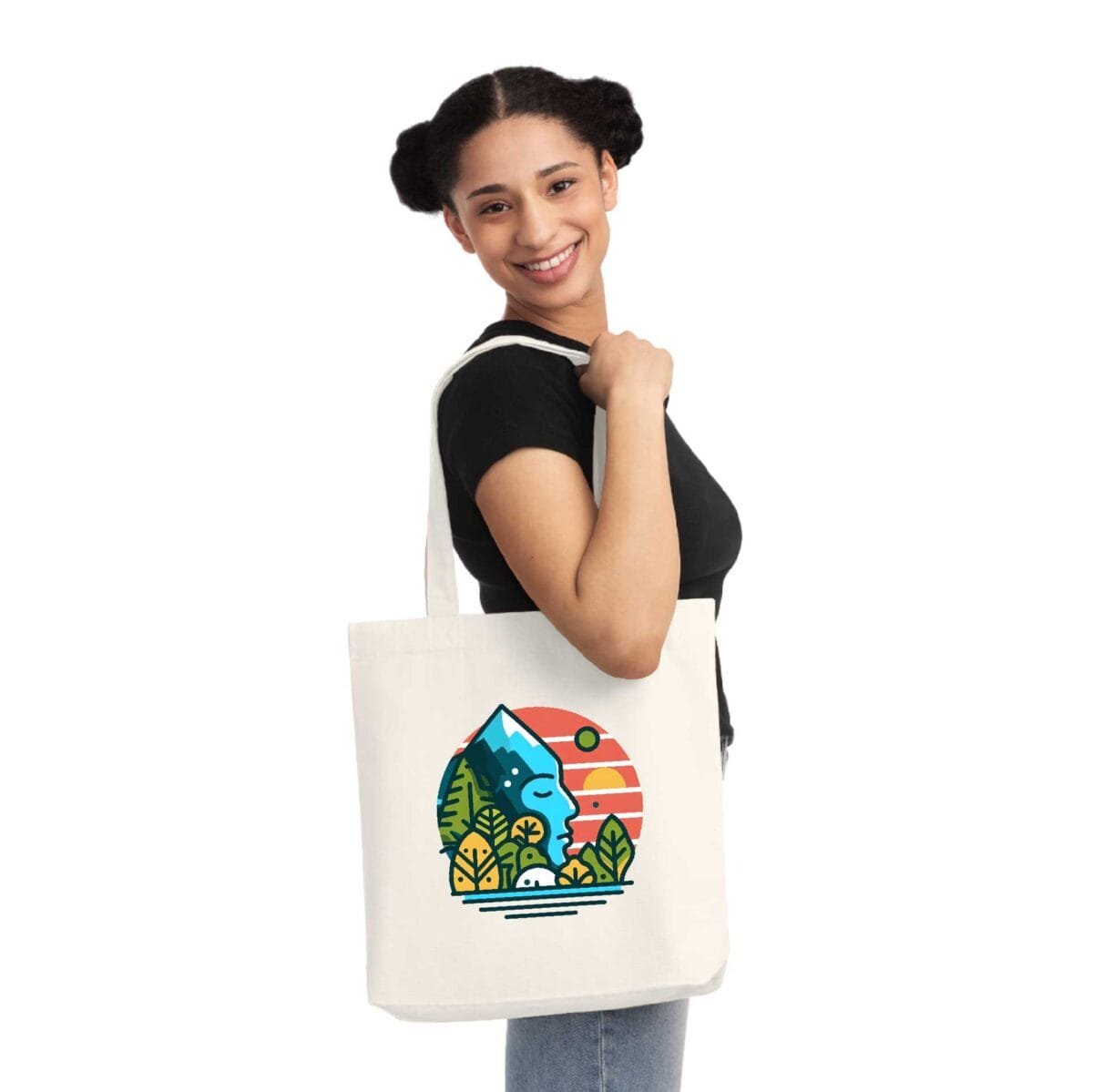 Mountain Soul Eco-Friendly Cotton Canvas Tote Bag – Stylish & Durable