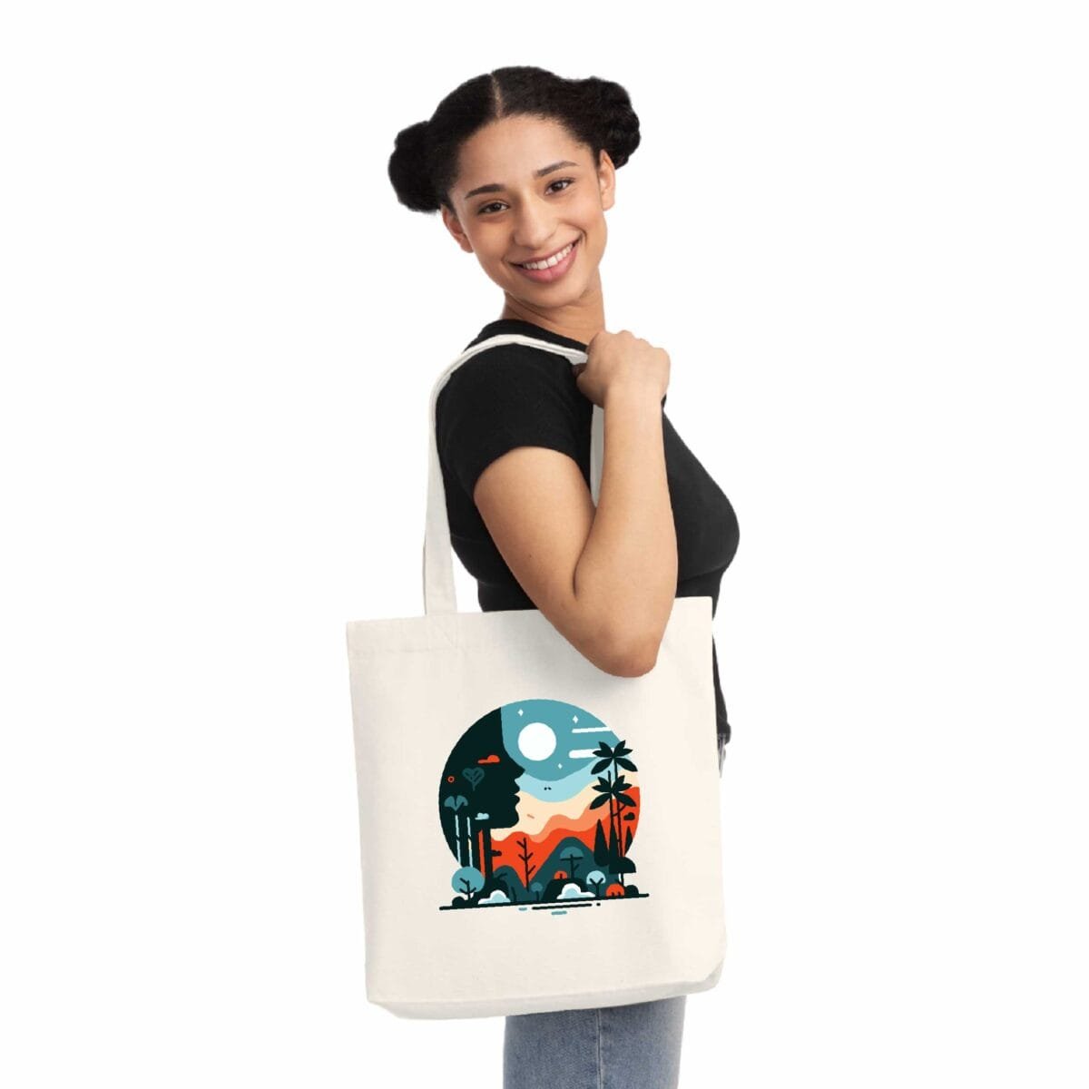 Nature Charm Eco-Friendly Cotton Canvas Tote Bag – Stylish & Durable