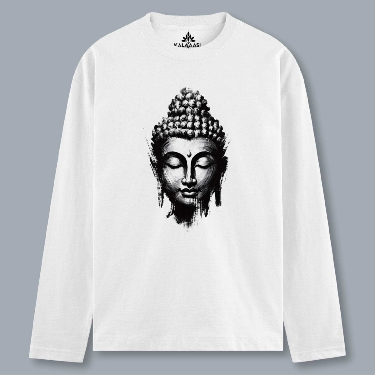 Buddha Paint Full Sleeve T-Shirt – 180 GSM | 100% Super Combed Cotton - Image 5