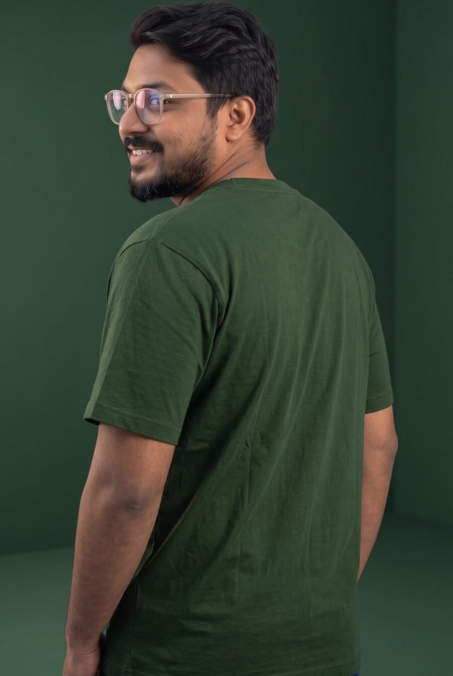 Emerald Green T-Shirt | 100% Cotton 180 GSM | Kalavaasi