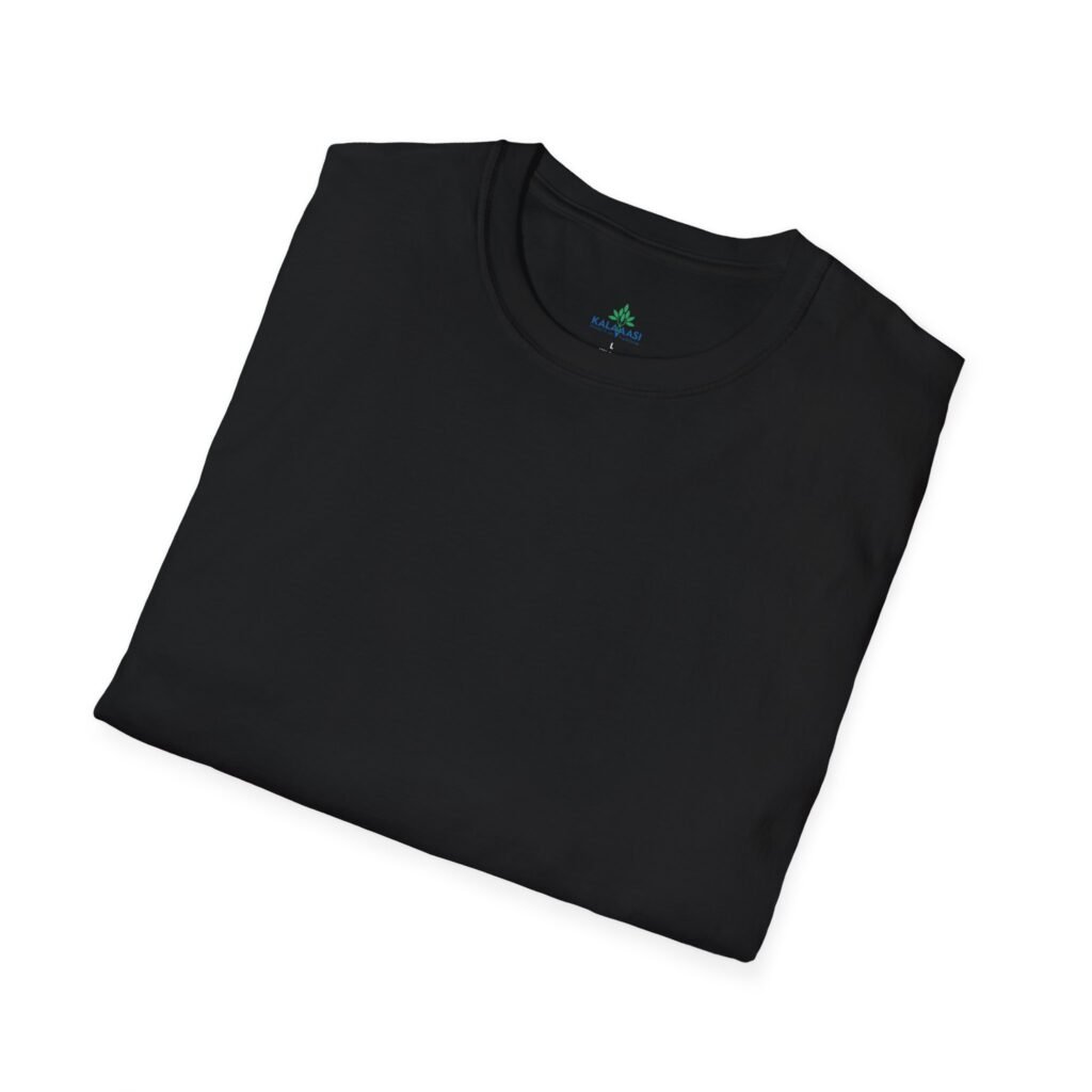Black T Shirt 100 Cotton 180 GSM Kalavaasi Black Back 3