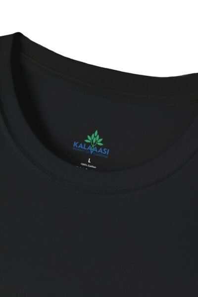 Black T Shirt 100 Cotton 180 GSM Kalavaasi Black Back 4