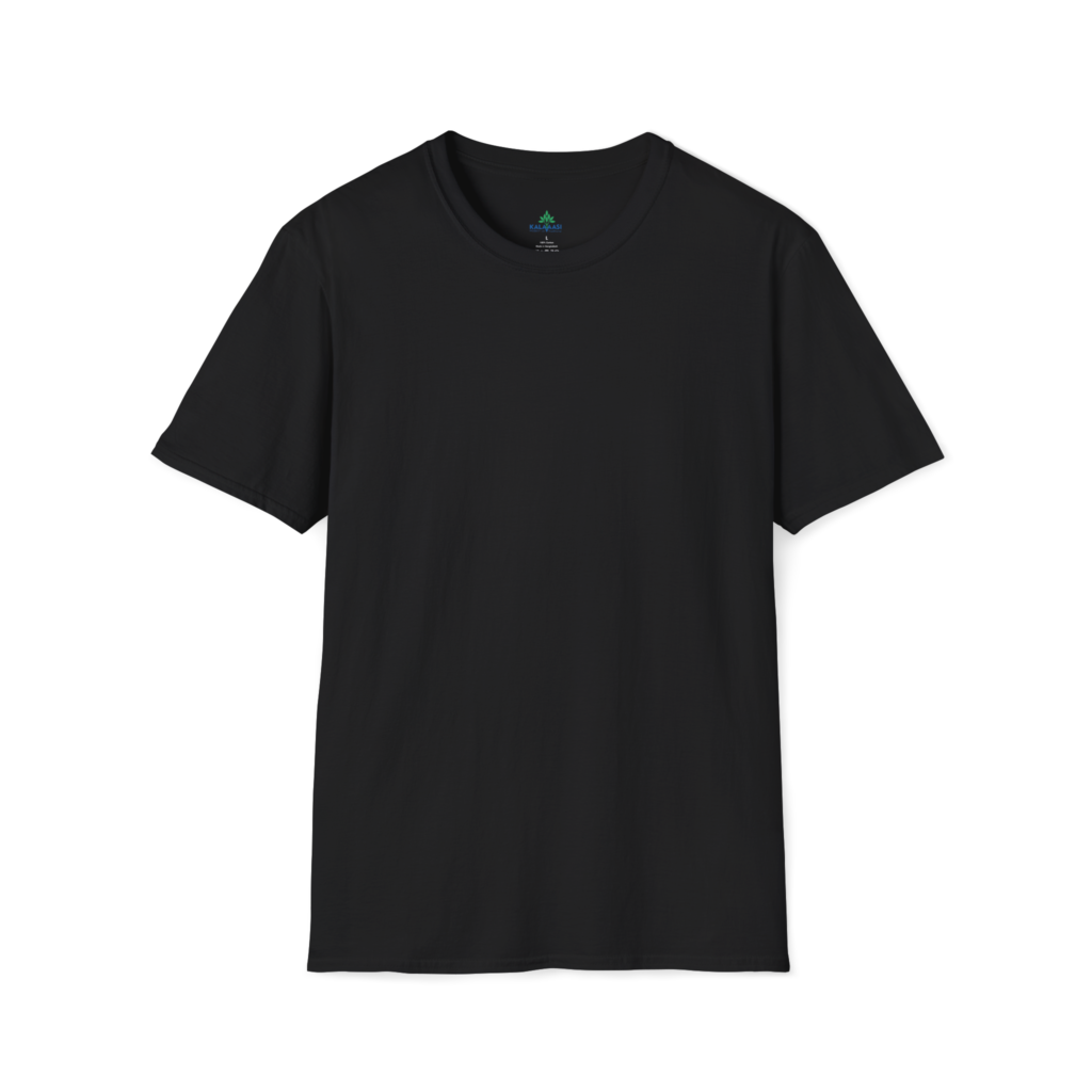 Black T Shirt 100 Cotton 180 GSM Kalavaasi Black Back 5
