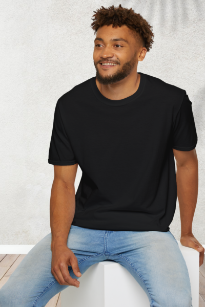 Half Sleeves Crew Neck Regular Black T-Shirt | 100% Cotton 180 GSM | Kalavaasi